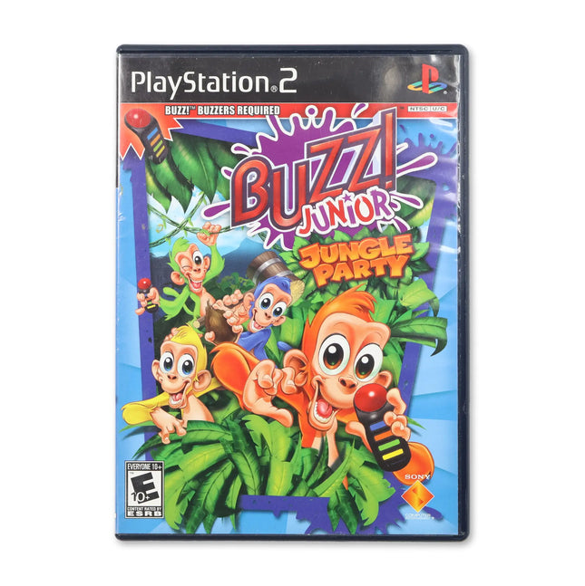 Buzz Junior Jungle Party for Sony PlayStation 2 - Case front cover - Complete in box or case and game.