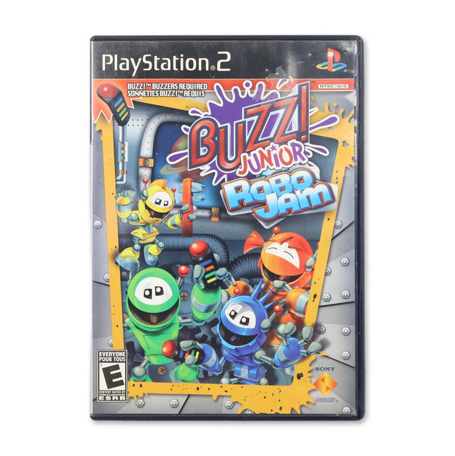 Buzz! Junior: Robo Jam for Sony PlayStation 2 - Case front cover - Complete in box or case and game.