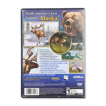 Cabela's Alaskan Adventures for Sony PlayStation 2 - Case back cover - Product gallery.