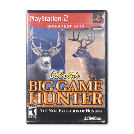 Cabela's Big Game Hunter [Greatest Hits] for Sony PlayStation 2 - Case front cover - Complete in box or case and game.