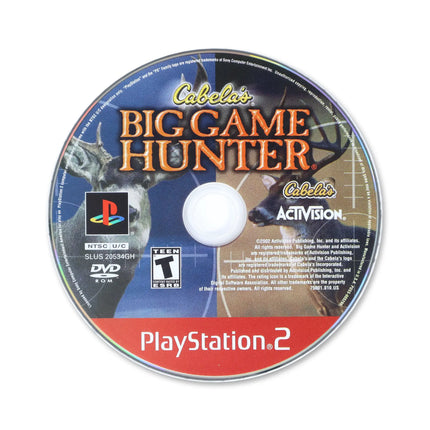 Cabela's Big Game Hunter [Greatest Hits] for Sony PlayStation 2 - Disc front with label - Game only.