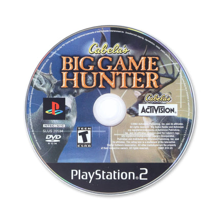 Cabela's Big Game Hunter for Sony PlayStation 2 - Disc front with label - Game only.
