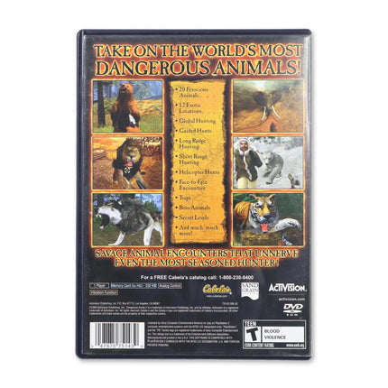 Cabela's Dangerous Hunts 2 for Sony PlayStation 2 - Case back cover - Product gallery.