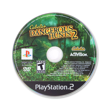 Cabela's Dangerous Hunts 2 for Sony PlayStation 2 - Disc front with label - Game only.