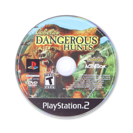 Cabela's Dangerous Hunts for Sony PlayStation 2 - Disc front with label - Game only.