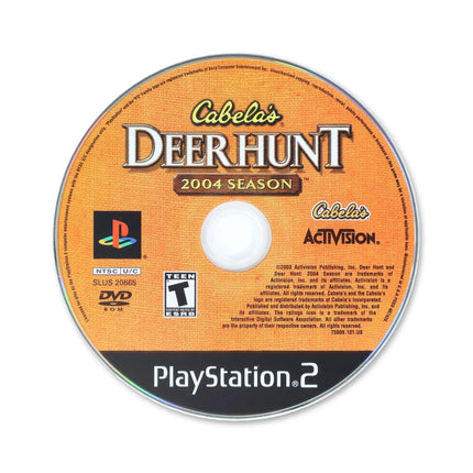 Cabela's Deer Hunt 2004 for Sony PlayStation 2 - Disc front with label - Game only.