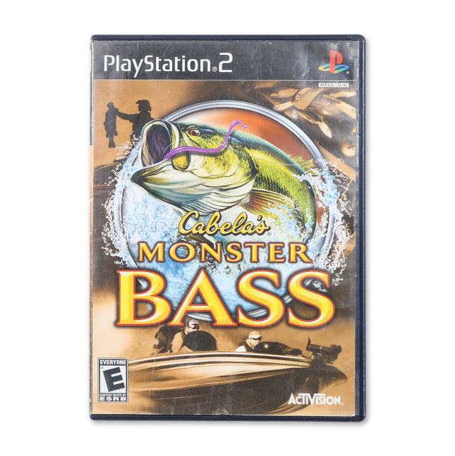 Cabela's Monster Bass for Sony PlayStation 2 - Case front cover - Complete in box or case and game.