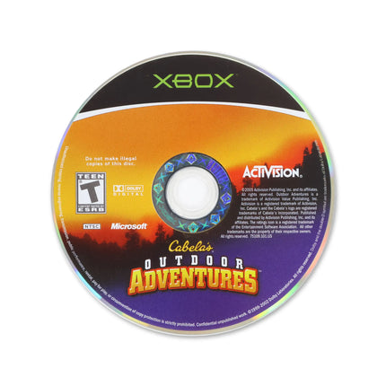 Cabela's Outdoor Adventures for Microsoft Xbox - Disc front with label - Game only.