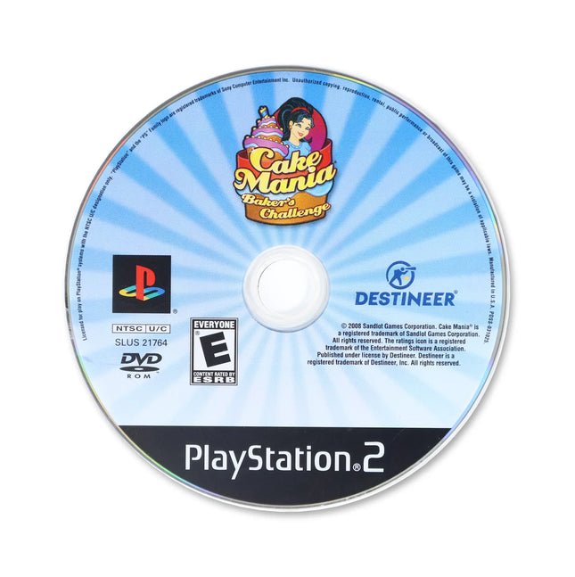 Cake Mania Baker's Challenge for Sony PlayStation 2 - Disc front with label - Game only.