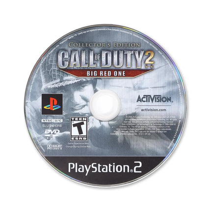 Call of Duty 2 Big Red One [Collector's Edition] for Sony PlayStation 2 - Disc front with label - Game only.