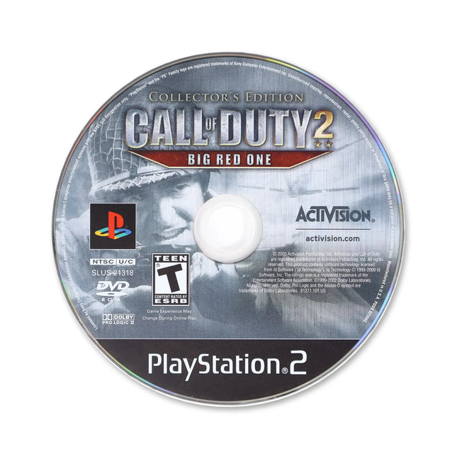 Call of Duty 2 Big Red One [Collector's Edition] for Sony PlayStation 2 - Disc front with label - Game only.