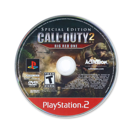 Call of Duty 2 Big Red One [Special Edition] for Sony PlayStation 2 - Disc front with label - Game only.