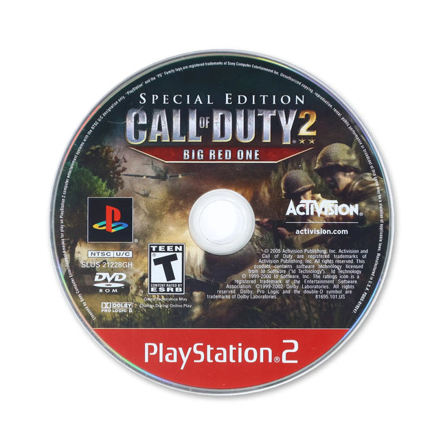 Call of Duty 2 Big Red One [Special Edition] for Sony PlayStation 2 - Disc front with label - Game only.