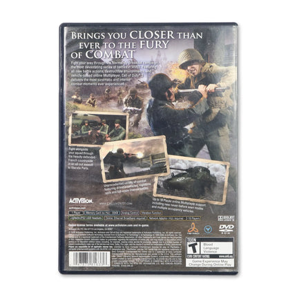Call of Duty 3 for Sony PlayStation 2 - Case back cover - Product gallery.