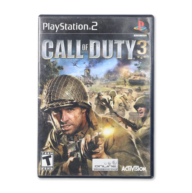 Call of Duty 3 for Sony PlayStation 2 - Case front cover - Complete in box or case and game.