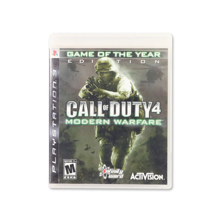 Call of Duty 4 Modern Warfare [Game of the Year] for PlayStation 3 - Box front - Complete in box or box and game.
