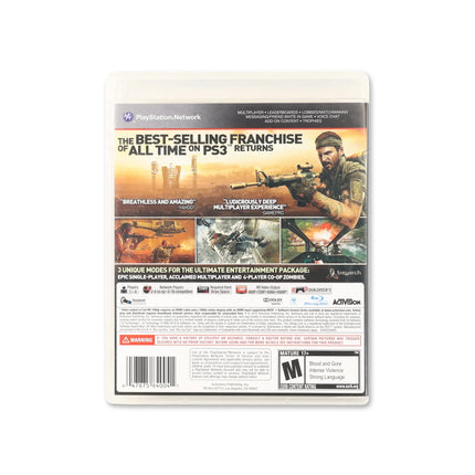 Call of Duty Black Ops for PlayStation 3 - Box back - Product gallery.