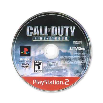 Call of Duty Finest Hour [Greatest Hits] for Sony PlayStation 2 - Disc front with label - Game only.