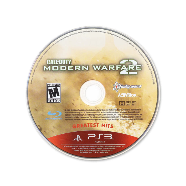 Call of Duty Modern Warfare 2 [Greatest Hits] for PlayStation 3 - Cartridge front with label - Game only.