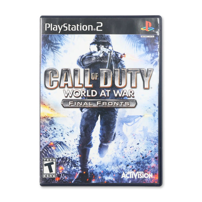 Call of Duty World at War Final Fronts for Sony PlayStation 2 - Case front cover - Complete in box or case and game.