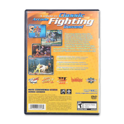 Capcom Fighting Evolution for Sony PlayStation 2 - Case back cover - Product gallery.