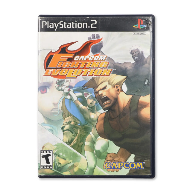 Capcom Fighting Evolution for Sony PlayStation 2 - Case front cover - Complete in box or case and game.