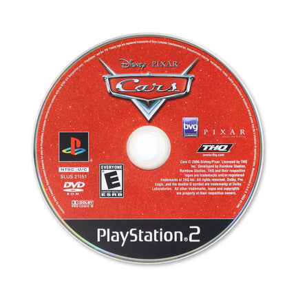 Cars for Sony PlayStation 2 - Disc front with label - Game only.