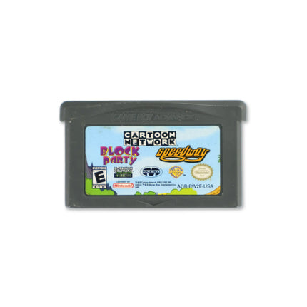 Cartoon Network Block Party & Cartoon Network Speedway for Nintendo Game Boy Advance - Cartridge front with label - Game only.