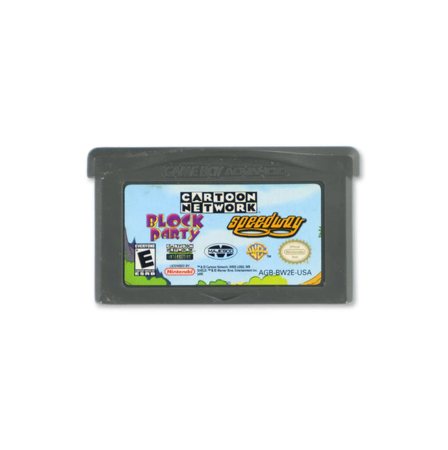 Cartoon Network Block Party & Cartoon Network Speedway for Nintendo Game Boy Advance - Cartridge front with label - Game only.