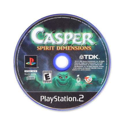 Casper Spirit Dimensions for Sony PlayStation 2 - Disc front with label - Game only.