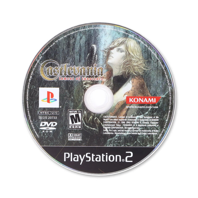 Castlevania Lament of Innocence for Sony PlayStation 2 - Disc front with label - Game only.