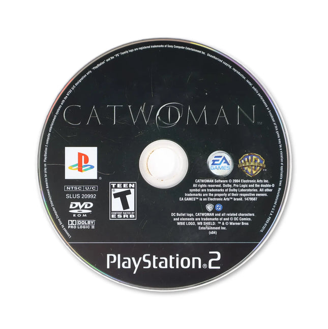 Catwoman for Sony PlayStation 2 - Disc front with label - Game only.