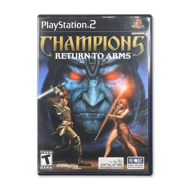 Champions Return to Arms for Sony PlayStation 2 - Case front cover - Complete in box or case and game.