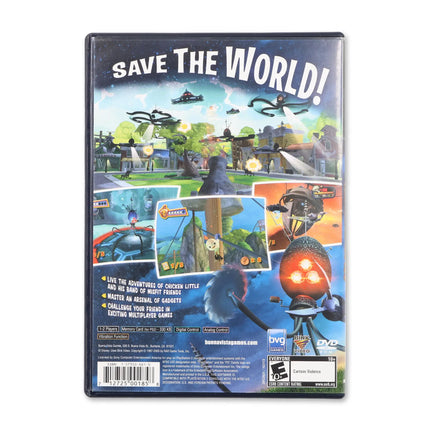 Chicken Little for Sony PlayStation 2 - Case back cover - Product gallery.