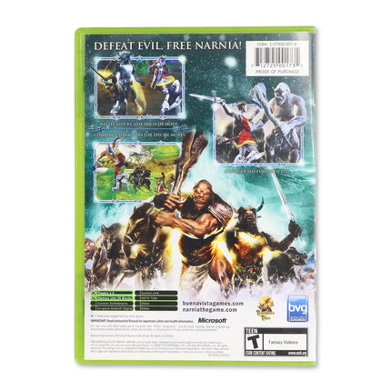 Chronicles of Narnia Lion Witch and the Wardrobe for Microsoft Xbox - Case back cover - Product gallery.
