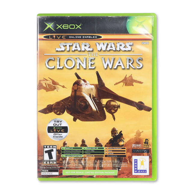 Clone Wars Tetris Worlds Combo Pack for Microsoft Xbox - Case front cover - Complete in box or case and game.