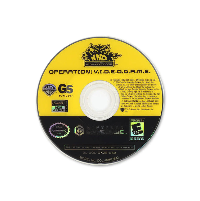 Codename Kids Next Door Operation VIDEOGAME for Nintendo GameCube - Disc front with label - Game only.
