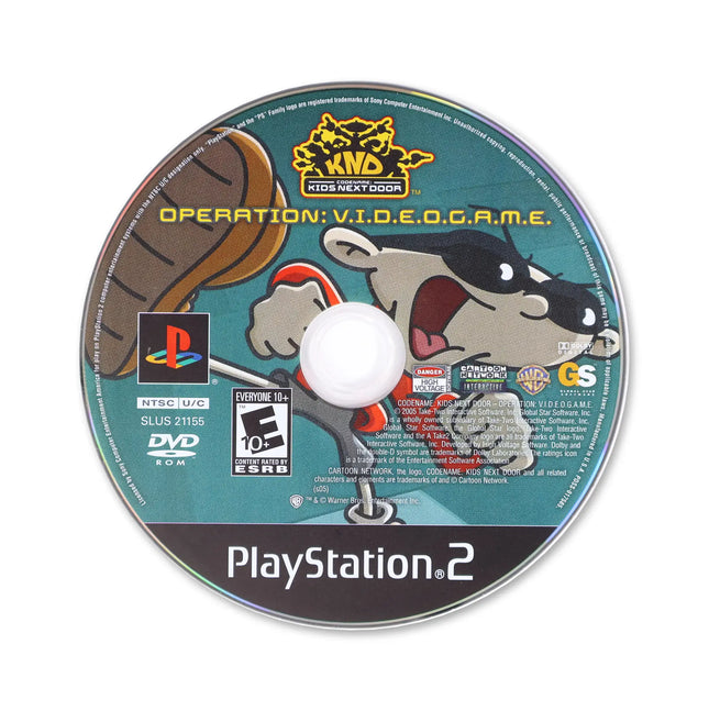 Codename Kids Next Door Operation VIDEOGAME for Sony PlayStation 2 - Disc front with label - Game only.