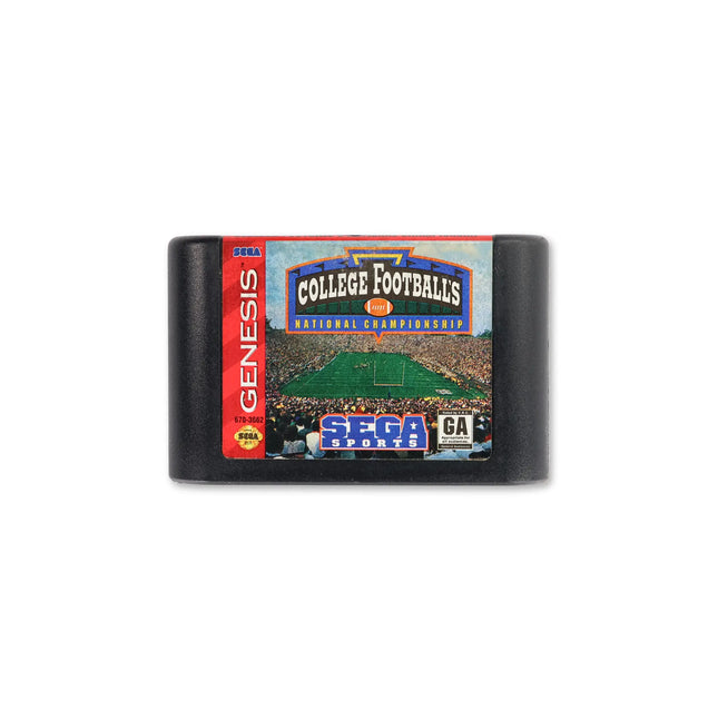 College Football's National Championship for Sega Genesis - Cartridge front with label - Game only.