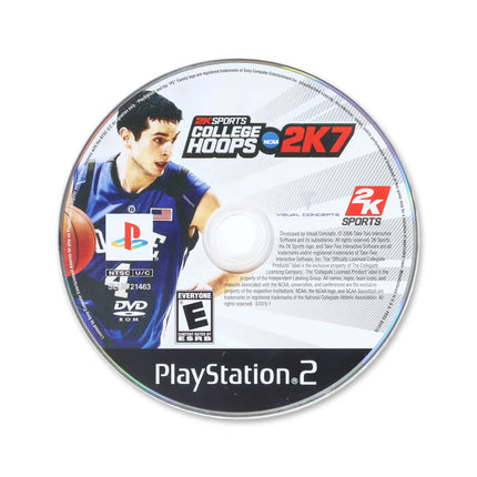 College Hoops 2K7 for Sony PlayStation 2 - Disc front with label - Game only.