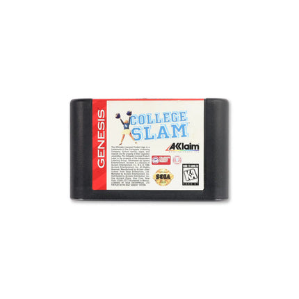 College Slam for Sega Genesis - Cartridge front with label - Game only.