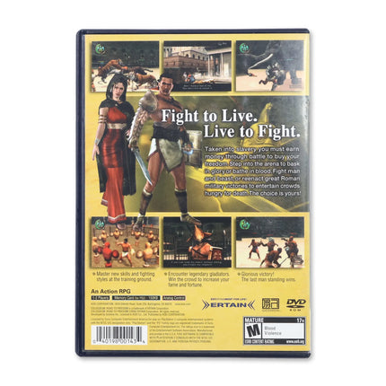 Colosseum Road to Freedom for Sony PlayStation 2 - Case back cover - Product gallery.