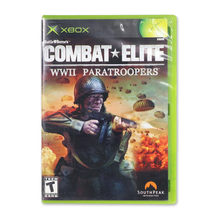 Combat Elite WWII Paratroopers for Microsoft Xbox - Case front cover - Complete in box or case and game.