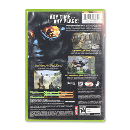 Combat Task Force 121 for Microsoft Xbox - Case back cover - Product gallery.