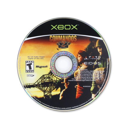 Commandos 2 Men of Courage for Microsoft Xbox - Disc front with label - Game only.