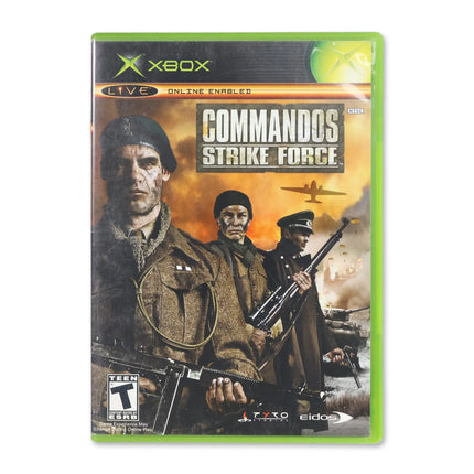 Commandos Strike Force for Microsoft Xbox - Case front cover - Complete in box or case and game.