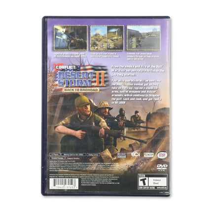 Conflict Desert Storm 2 for Sony PlayStation 2 - Case back cover - Product gallery.