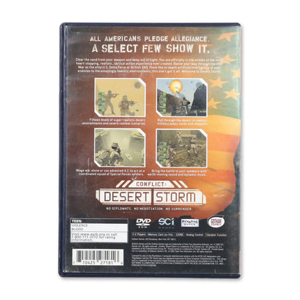 Conflict Desert Storm [Greatest Hits] for Sony PlayStation 2 - Case back cover - Product gallery.