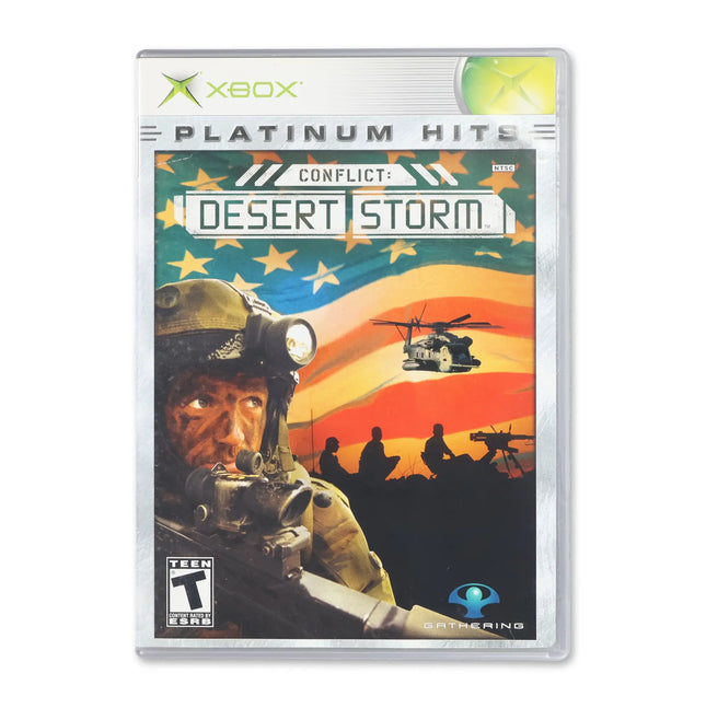 Conflict Desert Storm [Platinum Hits] for Microsoft Xbox - Case front cover - Complete in box or case and game.