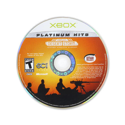 Conflict Desert Storm [Platinum Hits] for Microsoft Xbox - Disc front with label - Game only.